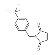 1-((4-三氟甲苯基)甲基)-1H-吡咯-2,5-二酮结构式