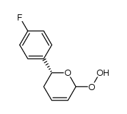 (2R)-2-(4-fluorophenyl)-6-hydroperoxy-3,6-dihydro-2H-pyran结构式