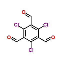 2,4,6-Trichloro-benzene-1,3,5-tricarbaldehyde Structure