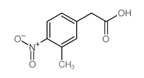2-(3-甲基-4-硝基苯基)乙酸结构式