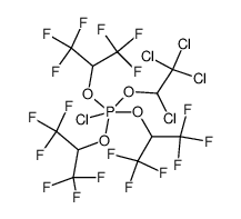 tris(1,1,1,3,3,3-hexafluoroisopropoxy)-1,2,2,2-tetrachloroethoxychlorophosphorane Structure