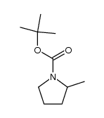 tert-butyl 2-Methylpyrrolidine-1-carboxylate Structure
