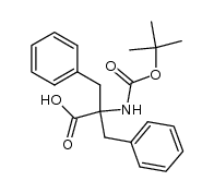 N-(tert-butoxycarbonyl)-α-benzylphenylalanine结构式