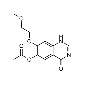 7-(2-甲氧基乙氧基)-4-氧代-1,4-二氢喹唑啉-6-乙酸酯结构式