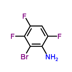 2-溴-3,4,6-三氟苯胺结构式