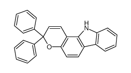 3,11-dihydro-3,3-diphenylpyrano[3,2-a]carbazole结构式