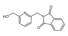 2-[[6-(hydroxymethyl)pyridin-2-yl]methyl]isoindole-1,3-dione结构式