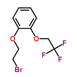 2-[2-(2,2,2-三氟乙氧基)苯氧基]乙基溴结构式