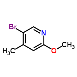 5-溴-2-甲氧基-4-甲基吡啶结构式