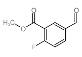 Methyl-2-Fluoro-5-formyl-benzoate Structure