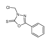 3-(chloromethyl)-5-phenyl-1,3,4-oxadiazole-2-thione Structure
