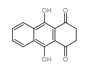 1,4-Anthracenedione,2,3-dihydro-9,10-dihydroxy- Structure