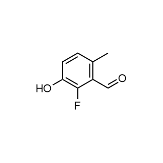 2-氟-3-羟基-6-甲基苯甲醛结构式