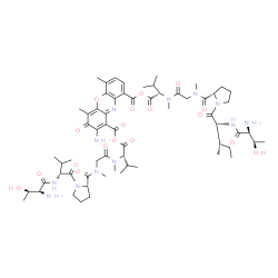 Actinocinedioyl(L-Thr-D-Val-L-Pro-N-methyl Gly-N-methyl-L-Val-OH)(L-Thr-D-aIle-L-Pro-N-methyl Gly-N-methyl-L-Val-OH) Structure