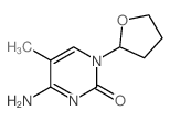 4-amino-5-methyl-1-(oxolan-2-yl)pyrimidin-2-one结构式