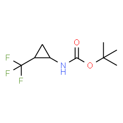 N-[2-(三氟甲基)环丙基]氨基甲酸叔丁酯结构式