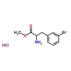Methyl 3-bromophenylalaninate hydrochloride (1:1) Structure