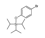 1-溴-4-(三异丙基甲硅烷基氧基)苯结构式