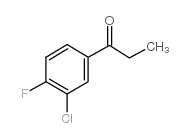 3-氯-4-氟苯丙酮结构式