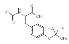 (S)-2-乙酰氨基-3-(4-叔丁氧基)苯基)丙酸结构式