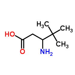 3-氨基-4,4-二甲基-戊酸结构式