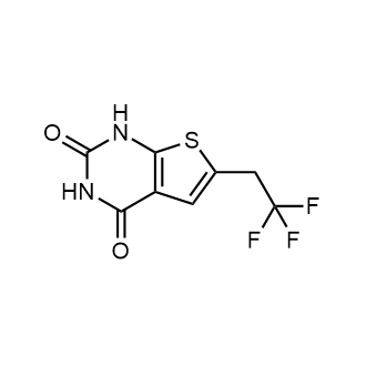 6-(2,2,2-三氟乙基)-1H-噻吩并[2,3-d]嘧啶-2,4-二酮结构式