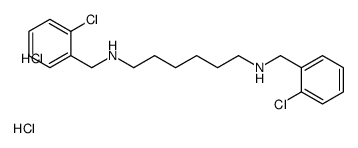(2-chlorophenyl)methyl-[6-[(2-chlorophenyl)methylazaniumyl]hexyl]azanium,dichloride Structure