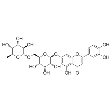 木犀草素 7-芸香糖苷结构式