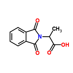 2-邻苯二甲酰亚胺基丙酸结构式