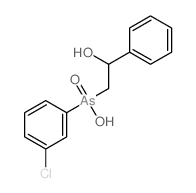 (m-CHLOROPHENYL)HYDROXY(β-HYDROXY-PHENETHYL)ARSINE OXIDE结构式
