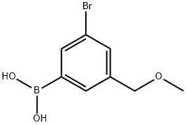 (3-溴-5-(甲氧基甲基)苯基)硼酸结构式
