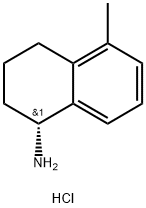(R)-5-甲基-1,2,3,4-四氢萘-1-胺盐酸盐结构式