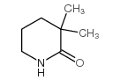 3,3-二甲基哌啶-2-酮结构式