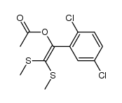 1-(2,5-dichlorophenyl)-2,2-bis(methylthio)vinyl acetate结构式