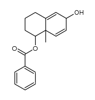 6-hydroxy-8a-methyl-1,2,3,4,6,8a-hexahydronaphthalen-1-yl benzoate结构式