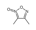 3,4-dimethyl-2-oxido-1,2,5-oxadiazol-2-ium结构式