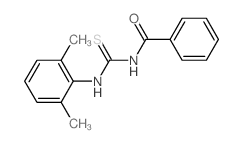 Benzamide,N-[[(2,6-dimethylphenyl)amino]thioxomethyl]-结构式