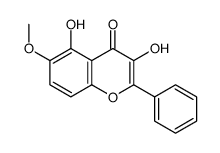 3,5-dihydroxy-6-methoxy-2-phenylchromen-4-one Structure
