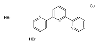 copper,2,6-dipyridin-2-ylpyridine,dihydrobromide Structure