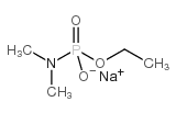 ethyl hydrogen dimethylamidophosphate, sodium salt结构式