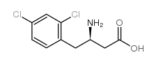 BENZENEBUTANOIC ACID, BETA-AMINO-2,4-DICHLORO-, (BETAR)- Structure