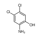 2-氨基-4,5-二氯苯酚结构式