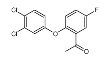 2-(3,4-dichlorophenoxy)-5-fluoro-acetophenone结构式