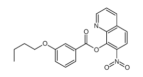 7-Nitro-8-quinolyl=m-butoxybenzoate结构式