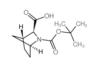 (3R)-N-BOC-2-氮杂双环[2.2.1]庚烷-3-羧酸结构式