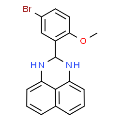 2-(5-Bromo-2-methoxy-phenyl)-2,3-dihydro-1H-perimidine Structure