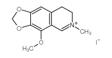 4-methoxy-6-methyl-7,8-dihydro-[1,3]dioxolo[4,5-g]isoquinolin-6-ium,iodide结构式