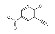 2-氯-5-硝基-吡啶-3-甲腈结构式