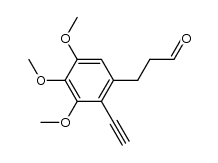 3-(2-ethynyl-3,4,5-trimethoxyphenyl)propanal结构式