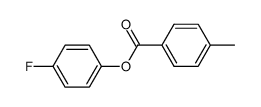 4-methylbenzoic acid 4-fluorophenyl ester结构式